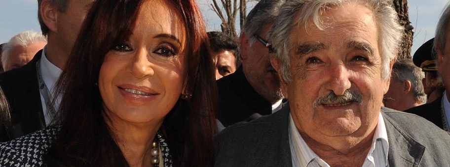 José Mujica mit Cristina Fernández, Präsidentin von Argentinien.