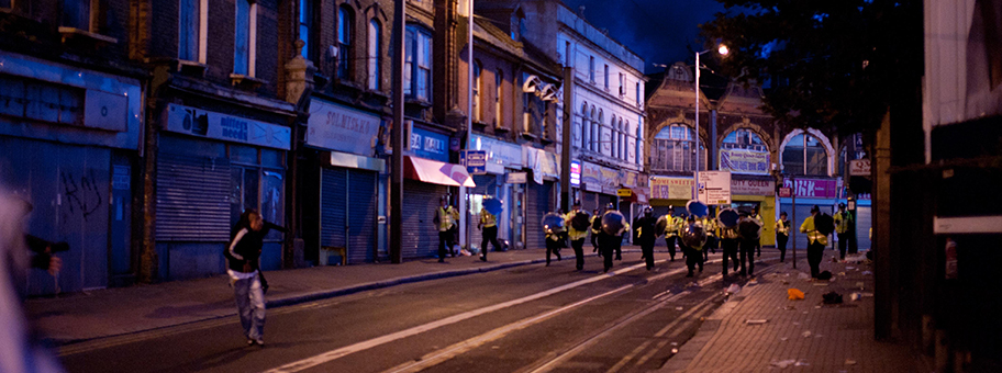 Croydon Riot 2011 in London.