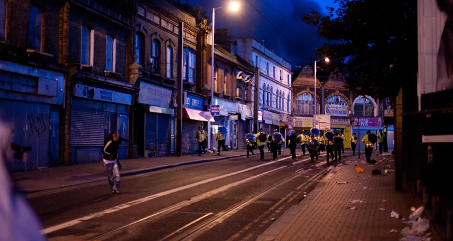 Croydon Riot 2011 in London.