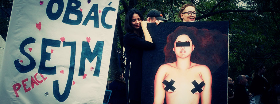 «Save the Women»Proteste in Warschau, Oktober 2016.