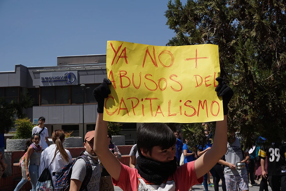 Demo in Santiago de Chile, Oktober 2019.