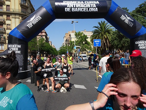 Antirassistischer Lauf in Barcelona, 1. Juni 2025.