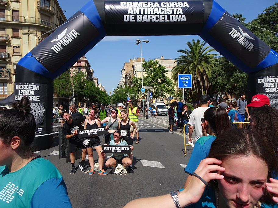 Antirassistischer Lauf in Barcelona, 1. Juni 2025.