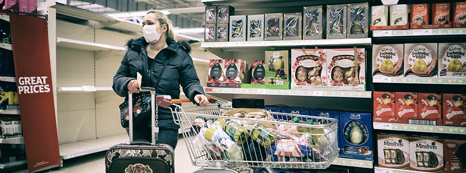 Supermarkt in London, 19. März 2020.