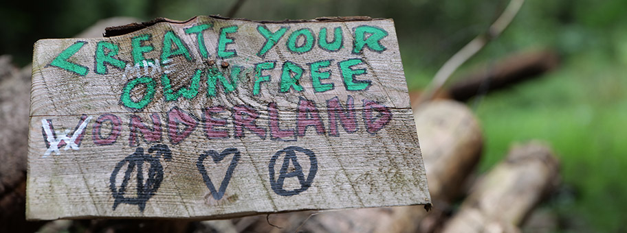 Protest-Camp im Dannenröder Wald, August 2020.