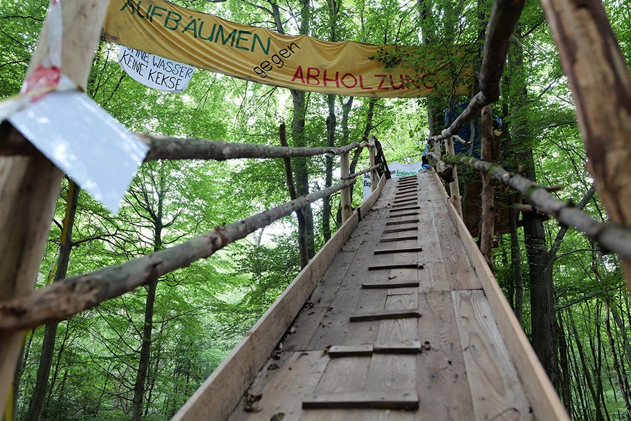 Protest-Camp im Dannenröder Wald, August 2020.