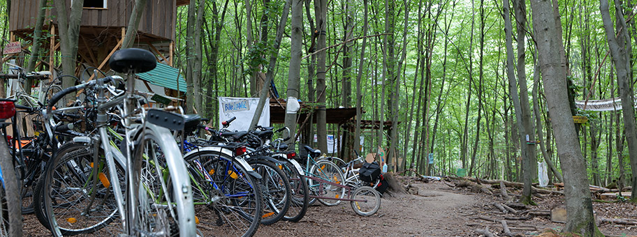 Protest-Camp im Dannenröder Wald, August 2020.