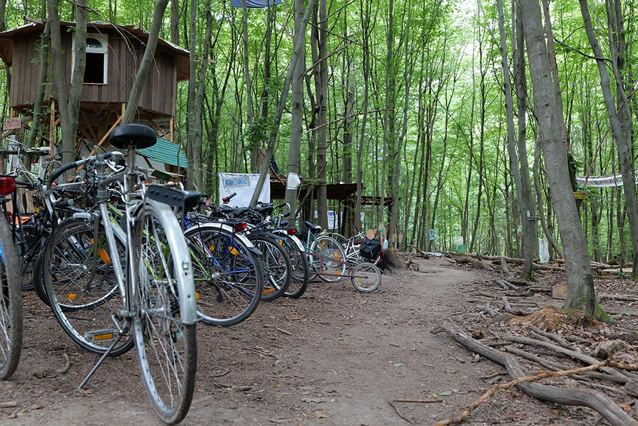 Protest-Camp im Dannenröder Wald, August 2020.