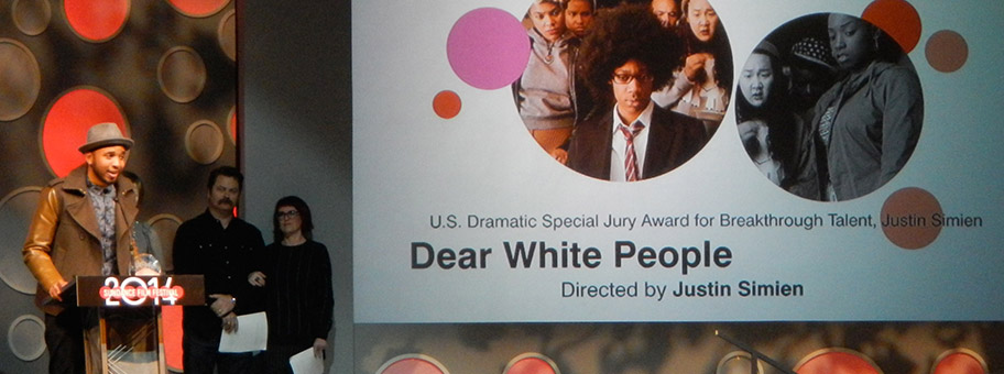 Justin Simien an den Sundance Awards 2014.