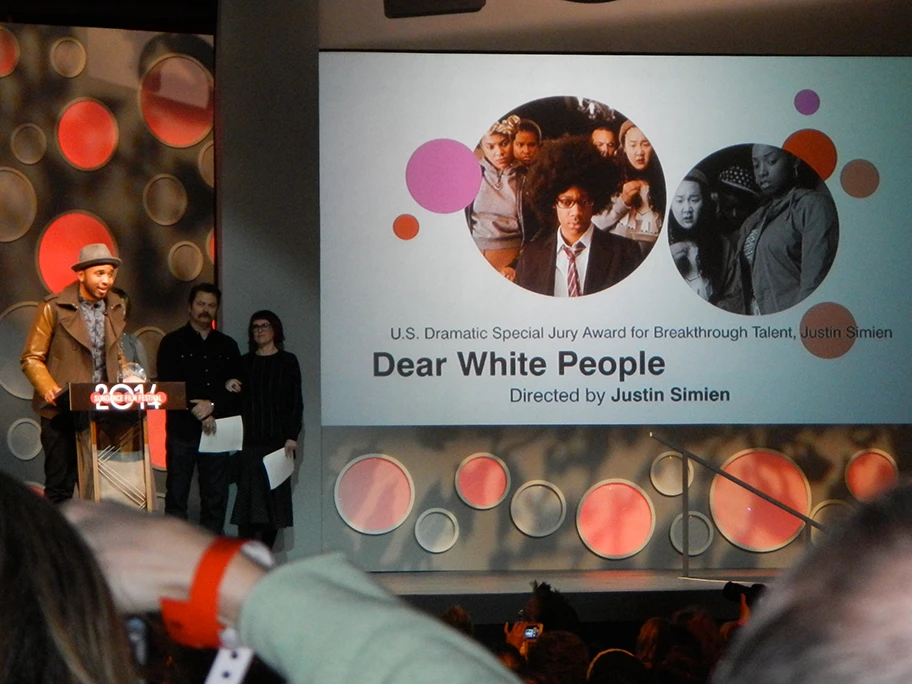 Justin Simien an den Sundance Awards 2014.