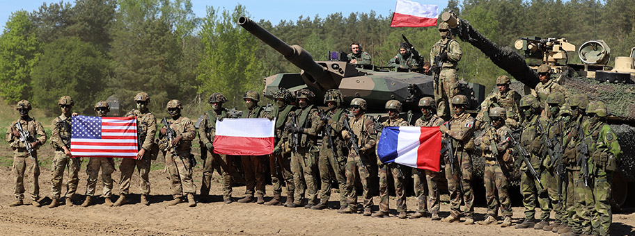 NATO-Manöver in Lomza, Polen, Mai 2022.