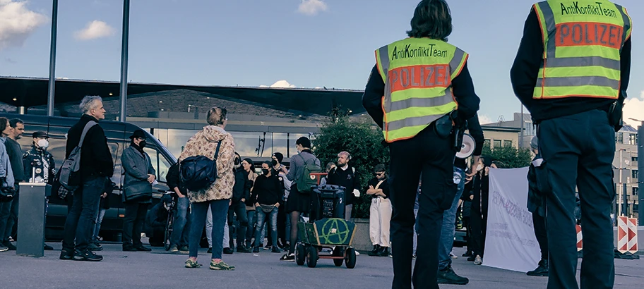 Demonstration gegen Preissteigerung in Ulm am 22. Oktober 2022.