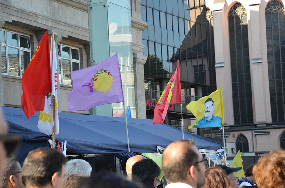 Demonstration von Kurden in Köln, Oktober 2014.