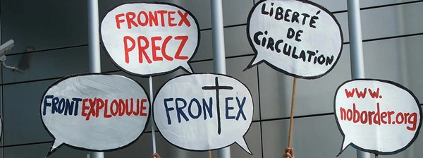 Shut Down FRONTEX Demonstration 2008 in Warschau.