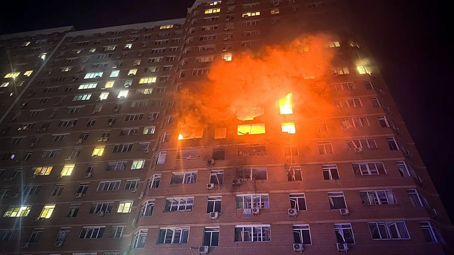 Russischer Angriff auf einen Wohnblock in Odessa, 28. Juni 2025.