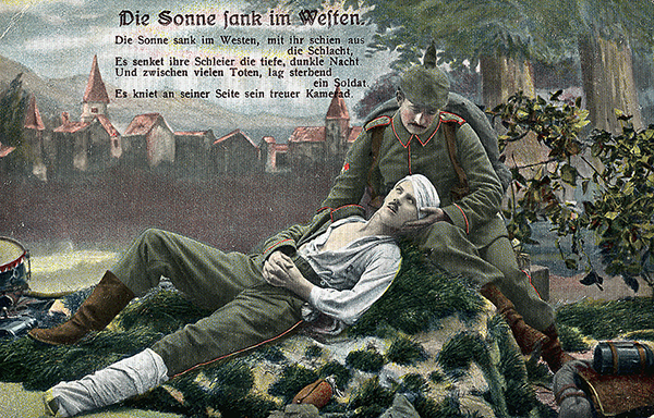 Kriegspropaganda im 1. Weltkrieg.