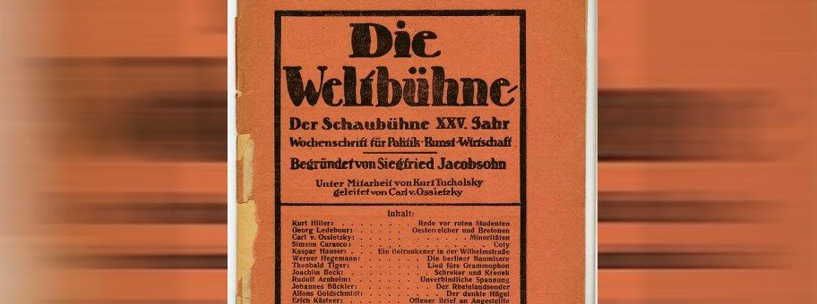 Die Weltbühne. XXV. Jahrgang, Nummer 1, vom 1. Januar 1929.