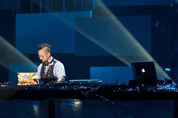 Dj Vadim bei einem Live-Gig am Sacrum Profanum Festival in Polen.