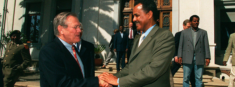 Isayas Afewerki, Staatspräsident  und Regierungschef von Eritrea.
