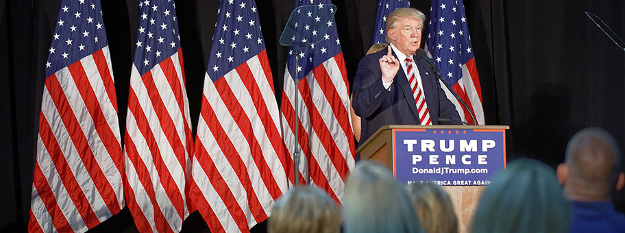 Donald Trump, ein MedienProfi, der sich auf Krawall und «HateSpeech» spezialisiert hat, Hass en gros et en detail.