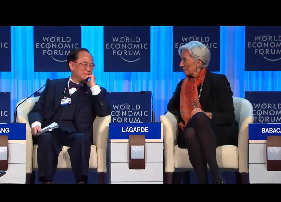 Der IWF ist mit Christine Lagarde (hier im Jahr 2012) im Co-Vorsitz des Treffens in Davos vertreten.