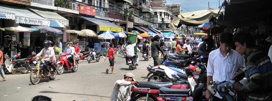 Downtown, Phnom Penh, Kambodscha.