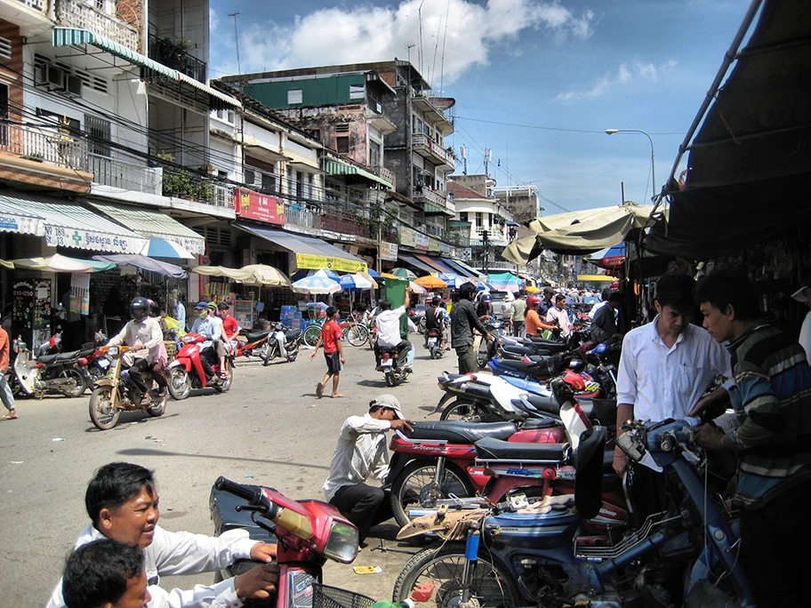 Downtown, Phnom Penh, Kambodscha.