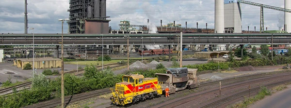 Stahlwerk in Duisburg von Thyssenkrupp.
