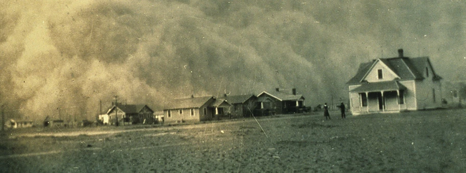 Sandsturm in Stratford, Texas, April 1935.