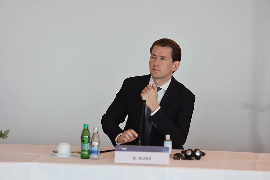 Sebastian Kurz in Ljubljana, Oktober 2021.