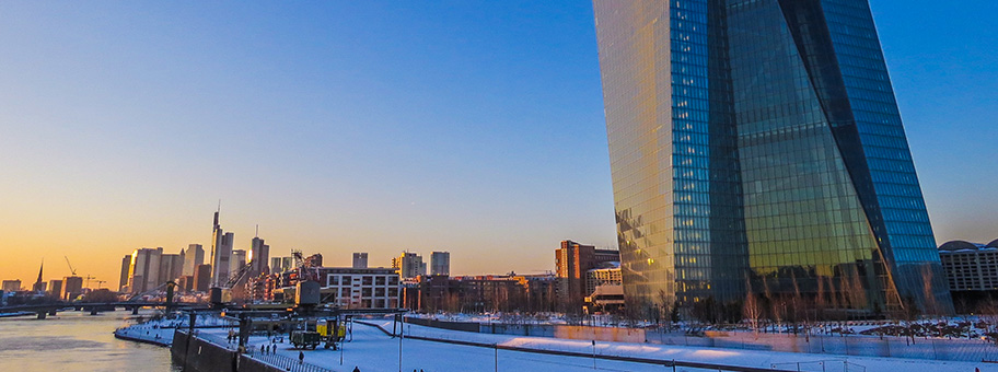 Hauptsitz der Europäischen Zentralbank in Frankfurt am Main.