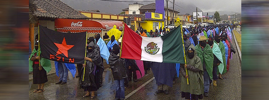 Aktivisten der EZLN in Chiapas, Mexico.