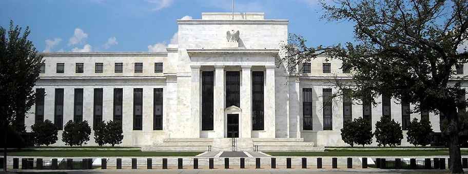 Das „Eccles Building“, Hauptsitz der Federal Reserve in Washington, D.C, USA.