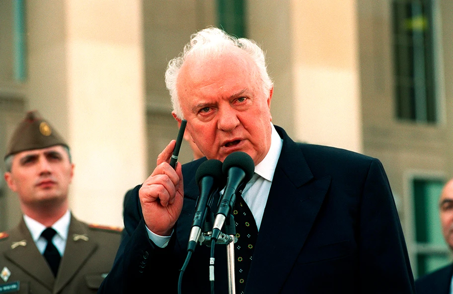 Edward Schewardnadse bei einem Besuch in Washington, 2011.