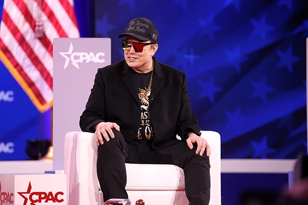 Elon Musk auf der Conservative Political Action Conference (CPAC) 2025 im Gaylord National Resort, Maryland, 20. Februar 2025.