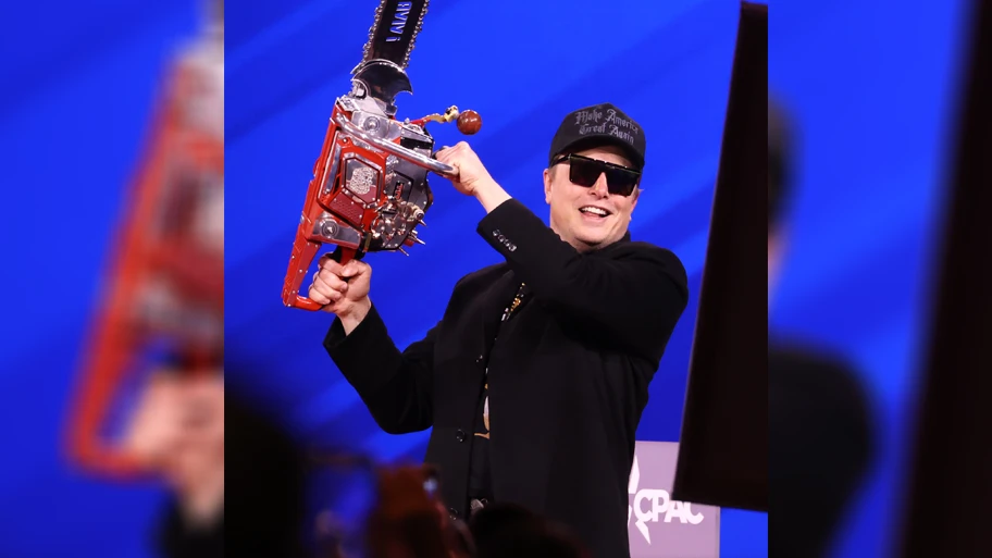 Elon Musk auf der Conservative Political Action Conference (CPAC) 2025 im Gaylord National Resort in Maryland, 20. Februar 2025.