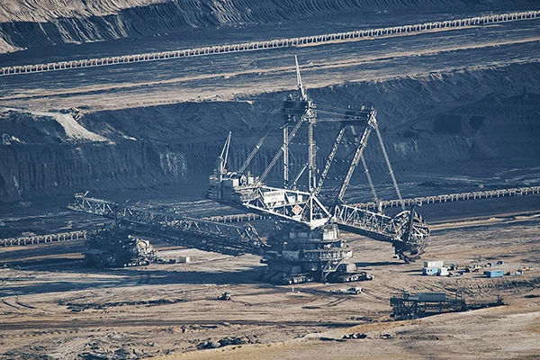 Schaufelradbagger im Tagebau Hambach, 24. Juni 2023.
