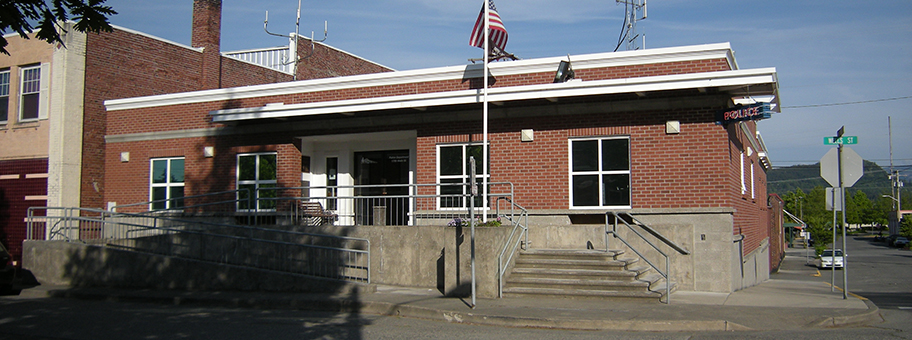 Polizeistaion in Enumclaw, Washington, USA.