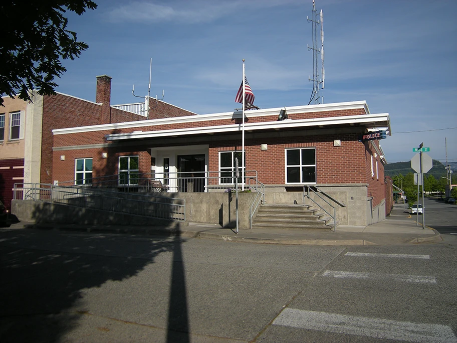 Polizeistaion in Enumclaw, Washington, USA.