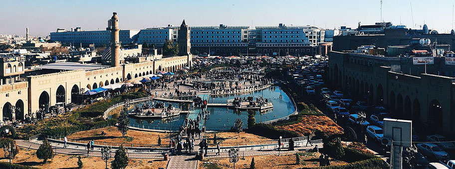 Erbil, die Hauptstadt der autonomen Region Kurdistan im Irak, hat 1,5 Mio Einwohner.