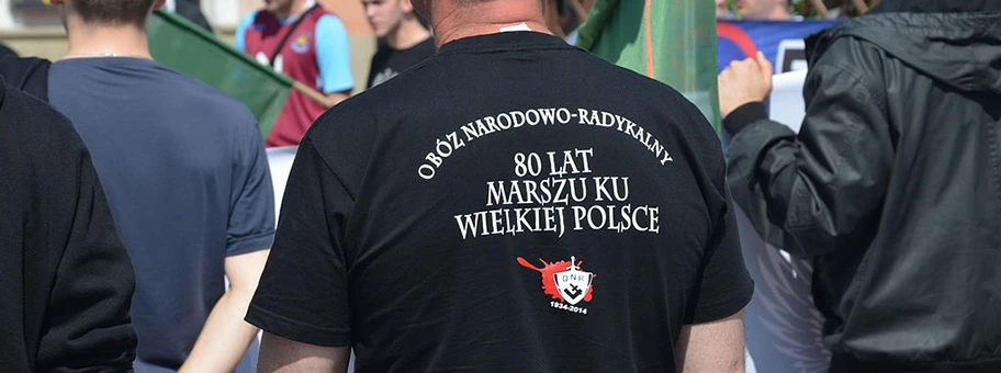 Member of «National Radical Camp» (Obóz Narodowo-Radykalny, ONR)  - Rzeszów, Poland, 1. May 2014.