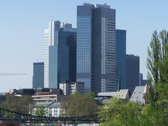 Eurotower, Europäische Zentralbank, Frankfurt am Main.