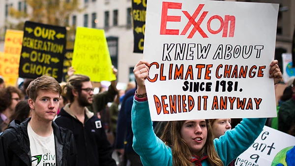 Klimademo in Washington, November 2015.