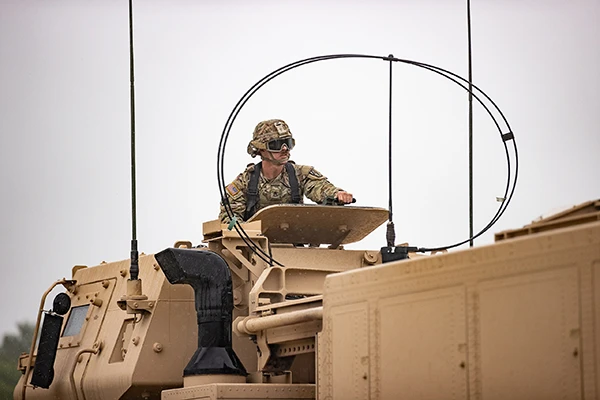 NATO-Manöver in Bornholm, Dänemark, Mai 2022.