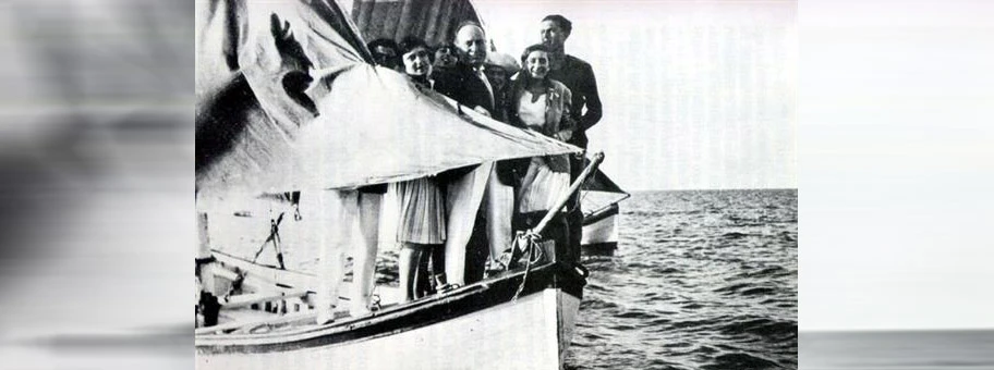 Benito Mussolini mit Familie, 1933.