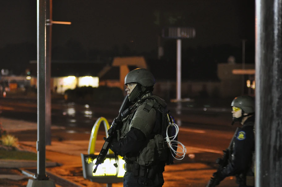 Einsatz der SWAT während den Riots in Ferguson, August 2014.