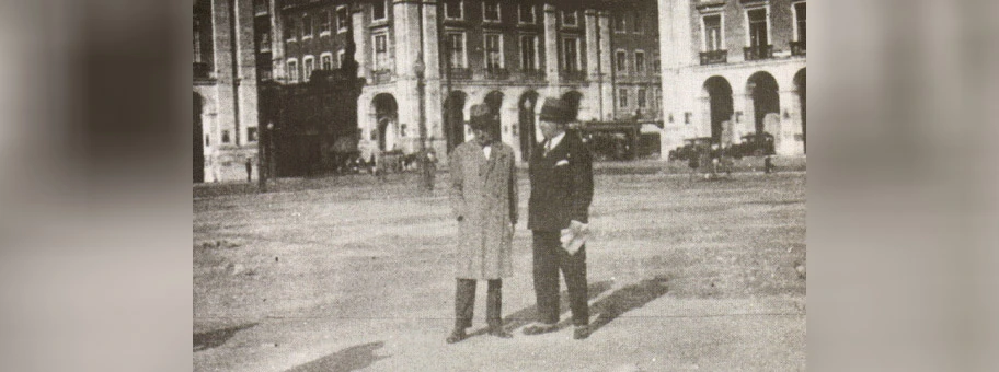 Fernando Pessoa im Juni 1935 in Lissabon.