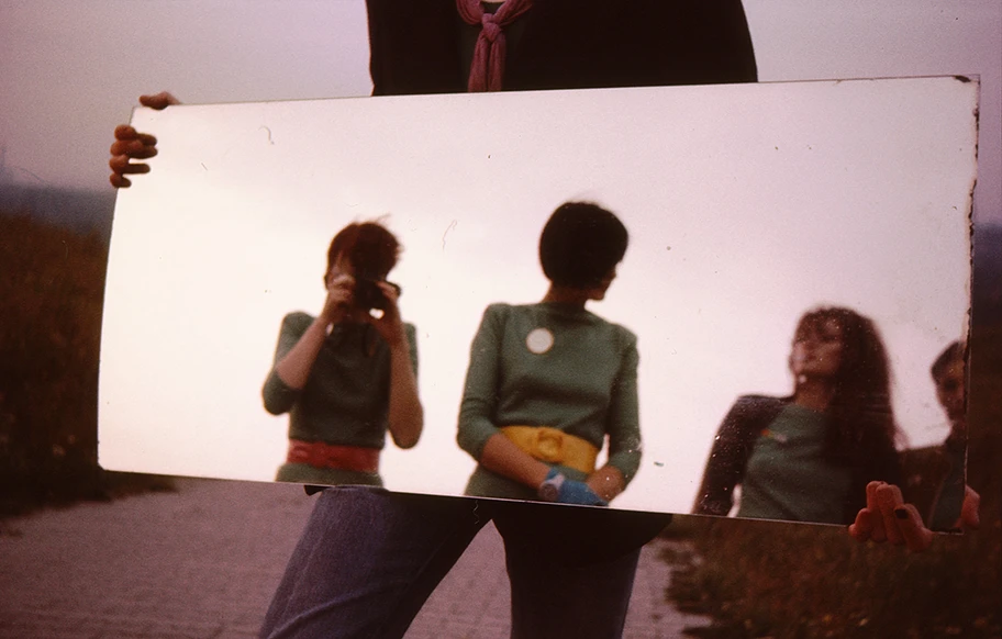 Die Berliner Undergroundband Mania D im September 1979 auf dem Teufelberg in Berlin.