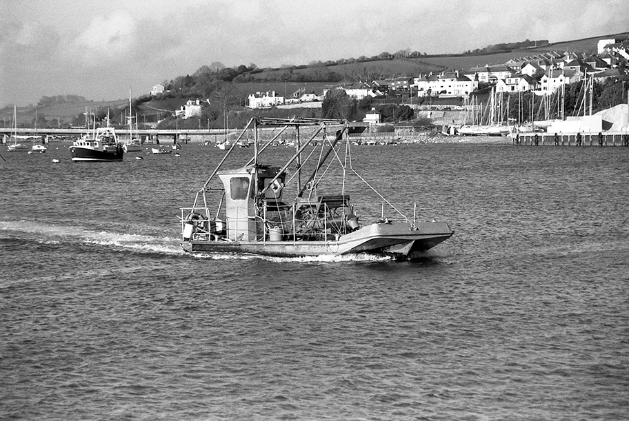 Fischerboot in Teignmouth, Süd-England.