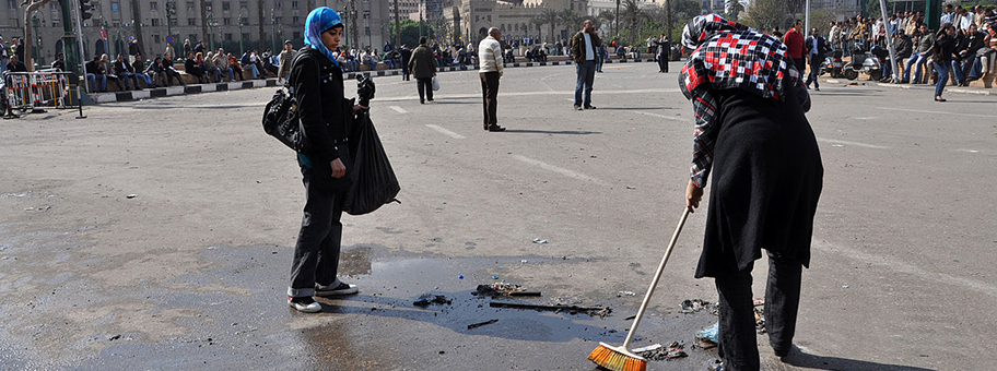 Protest on Tahrir 30. janvier 2011.